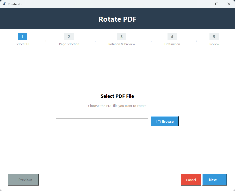 PDF Champ Rotate PDF — open rotate option