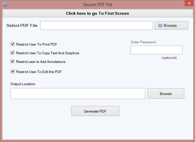 Secure PDF 