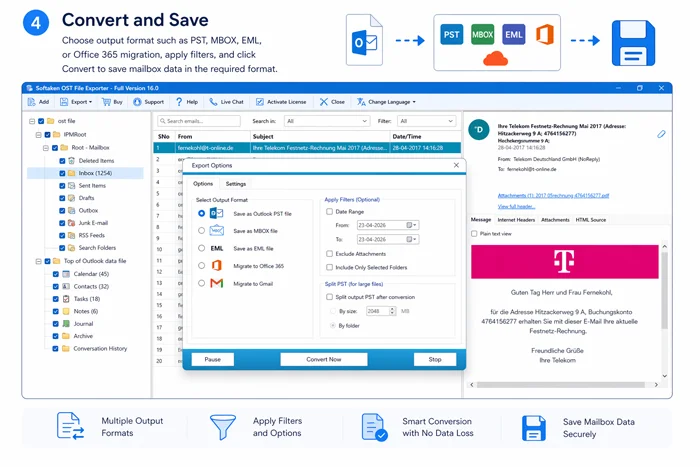 Convert and save – step 4 screenshot