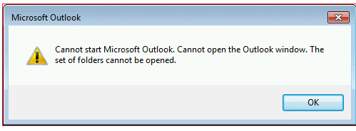 Can’t open Outlook window