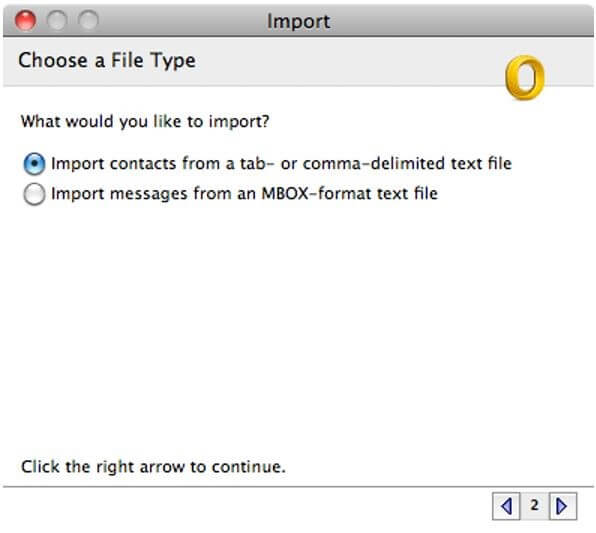 choose a file type
