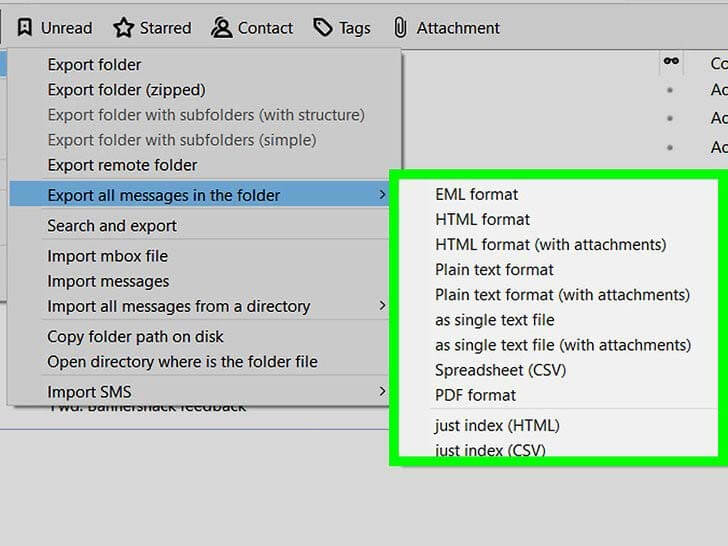 choose file format