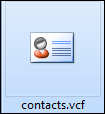 contact vcf file