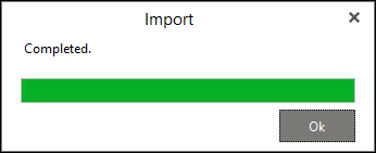 import completed