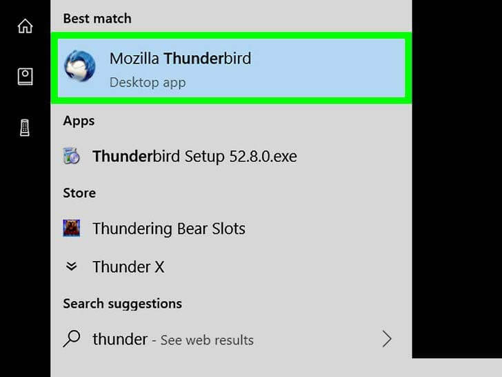 open mozilla thunderbird