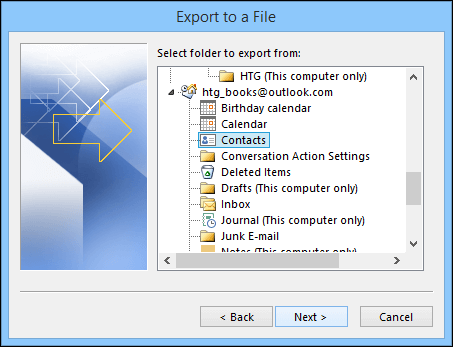 select folder