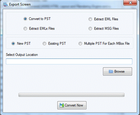 select output location