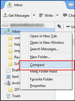 Superata la dimensione massima della richiesta di Thunderbird-3.2